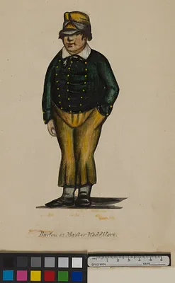 William Evans Burton (1804-1860) as Waddilove [In To Parents and Guardians]