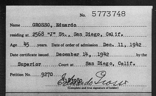 Grosso, Eduardo - 1942