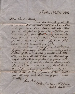 Allen C. and Susan L. Spooner to Ephraim and Mary Spooner Oct. 20 1848