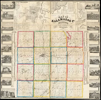 Map of Kalamazoo Co., Michigan