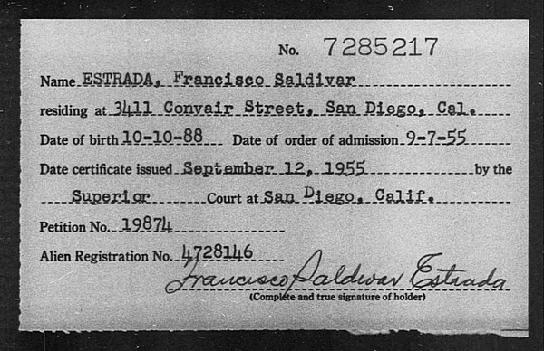 Estrada, Francisco Saldivar - 1955