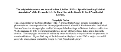 SSPA - Spanish Speaking Political Association