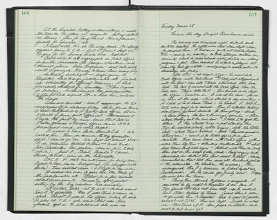 Handwritten journal entry for March 28, 1969-March 29, 1969