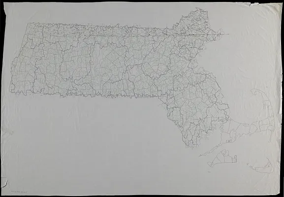 Outline map of Massachusetts