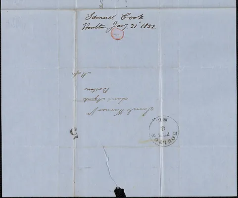 Samuel Cook to Samuel Warner, 31 January 1852