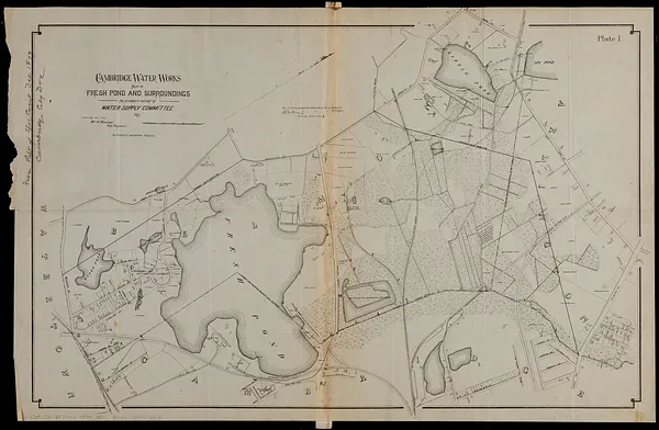 Plan of Fresh Pond and surroundings