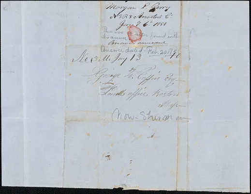 George Coffin to Morgan L. Gerry, 20 February 1851