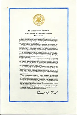 An American Promise, a Proclamation by President Gerald R. Ford