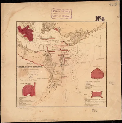 Sketch of Charleston Harbor