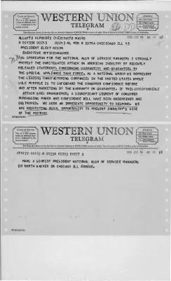 Transition Office: Public Correspondence: (01/14/1969 - 01/15/1969)