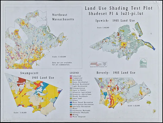 Land use shading test plot shadeset PI and lu21-pi.lut