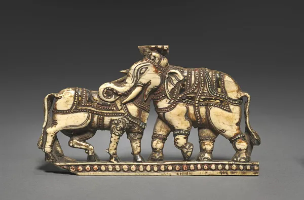 Bull and Elephant in Combat