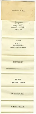 Souvenir Celebrating the Homecoming of President Harry S. Truman