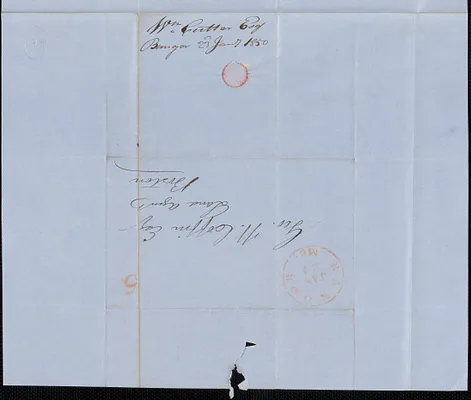 William Cutter to George Coffin, 23 January 1850