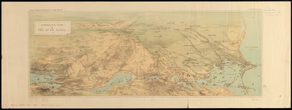 A birds eye view of the Suez Canal