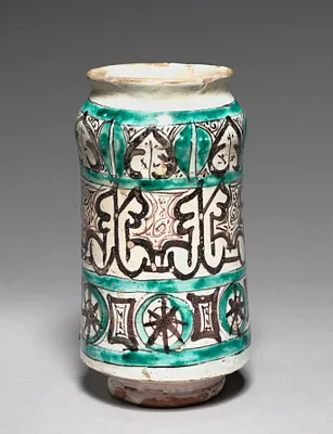 Albarello with Pseudo-Kufic Letters