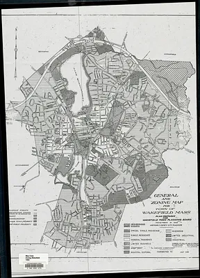 General and zoning map for town of Wakefield Mass.