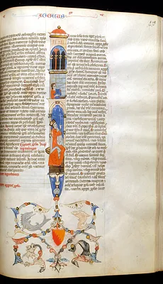 Leaf from Bentivoglio Bible