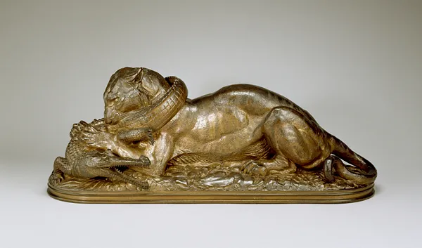 Tiger Devouring a Gavial (First Reduction)
