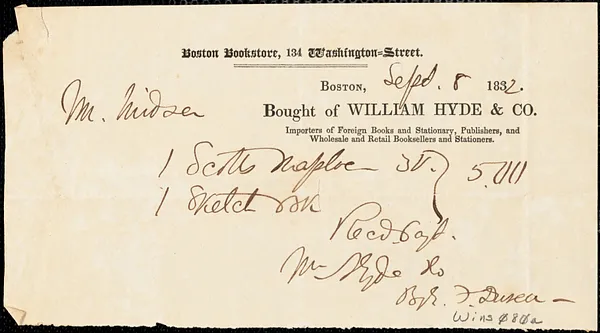 Miscellaneous household receipts