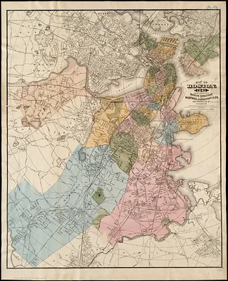 Map of Boston, for 1881