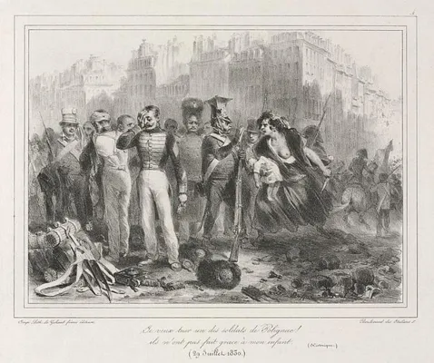 Album of 1831: I want to kill one of Polignac's soldiers.  They did not spare my child (Historic)