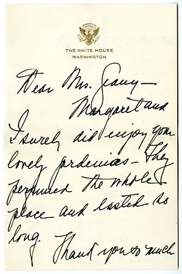Letter from Bess W. Truman to Victoria Geaney