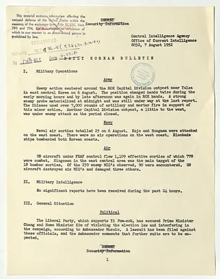 Memorandum, Daily Korean Bulletin