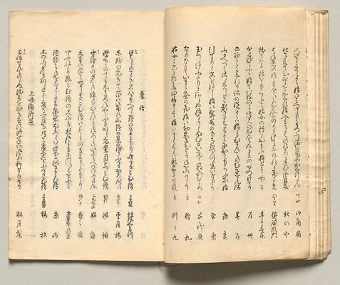 Spread Twelve from Volume Five of People of Japan in Light Verse (Kyōka)