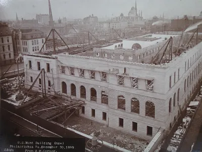 U.S. Mint Building New, Philadelphia, PA, from South West