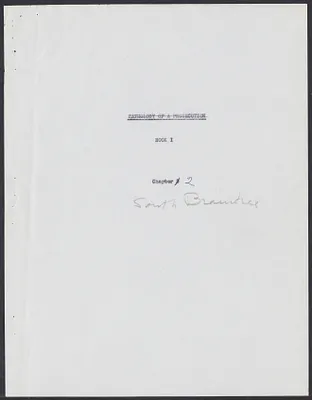 Herbert Brutus Ehrmann Papers, 1906-1970. Sacco-Vanzetti. Part I, Chapter 2: South Braintree. Box 5, Folder 6, Harvard Law School Library, Historical & Special Collections
