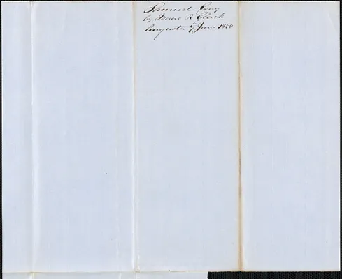 Isaac R. Clark to George Coffin, 7 June 18500