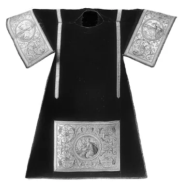 Dalmatic with orphreys; Prophets with scrolls
