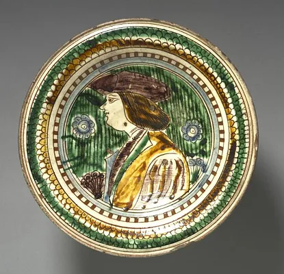Plate with a Portrait of a Gentleman