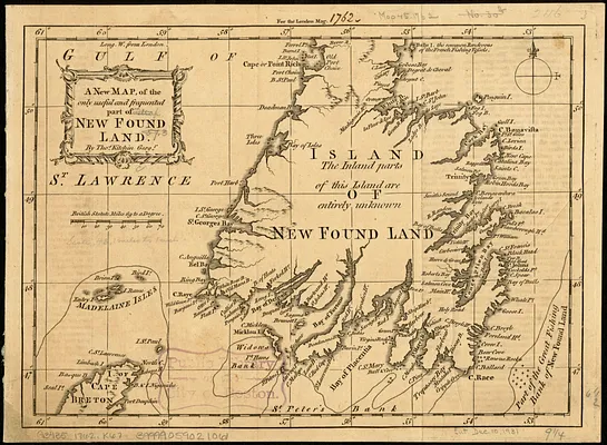 A new map of the only useful and frequented part of New Found Land
