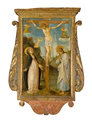 The Crucifixion; Saint Michael