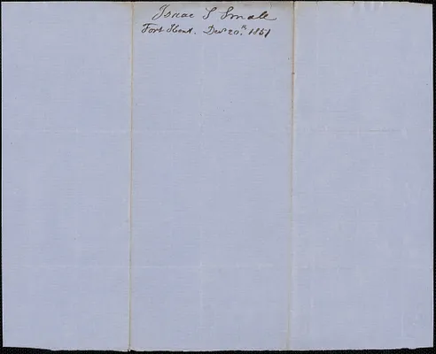 Isaac S. Small to Samuel Warner, 20 December 1851