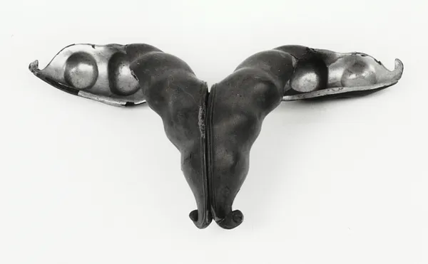 Helmet Ornament with a Pea Pod
