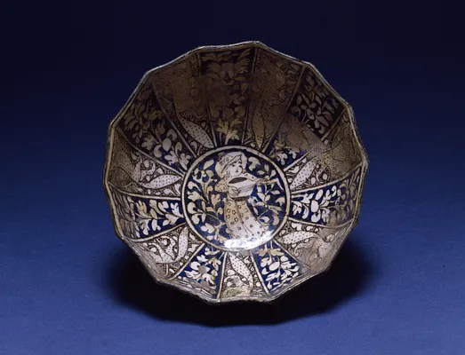 Bowl with Musician Wearing Mongol Dress