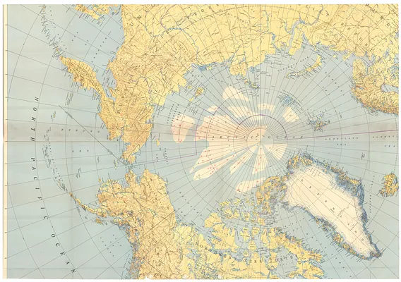 Map of Arctic Circle