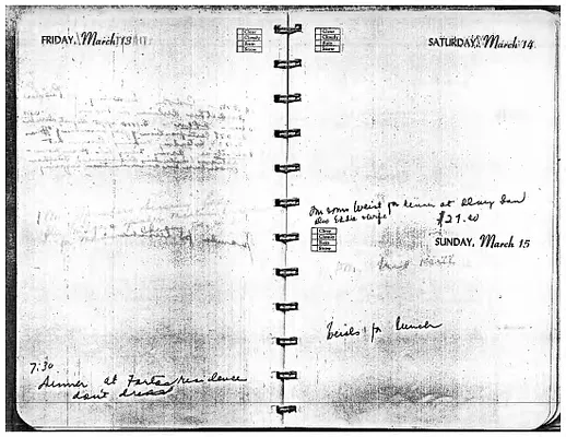 Lyndon Johnson's 1953 Desk Diary, beginning 3/13/1953