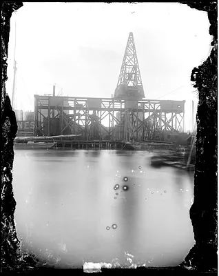 Ft. Pt. Channel, ship at wharf