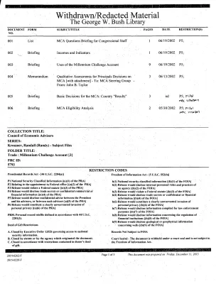 Trade: Millennium Challenge Account [3]