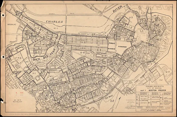 Zoning districts, city of Boston