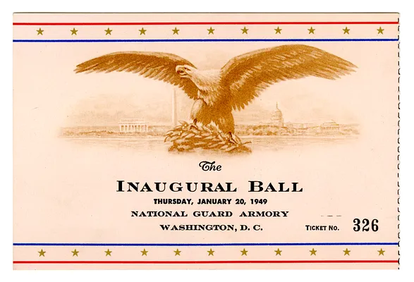Ticket to Inaugural Ball