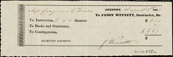 Miscellaneous household receipts