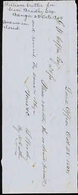 William Cutter to George Coffin, 28 October 1845