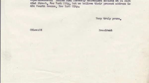 Letters Sent to A. Roeder, no date