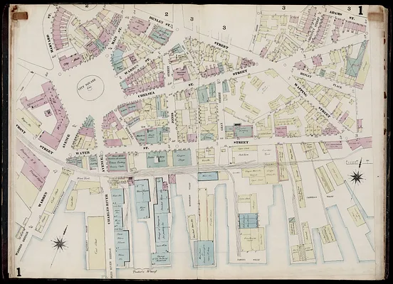 Insurance map of Charlestown : portions of Roxbury (now annexed to Boston) and Cambridge