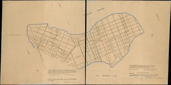 A plan of South Boston and the owners lands, and the roads, taken from the original plan now in keeping, being the same plan that one was drawn from, for the Town of Boston in March 1805